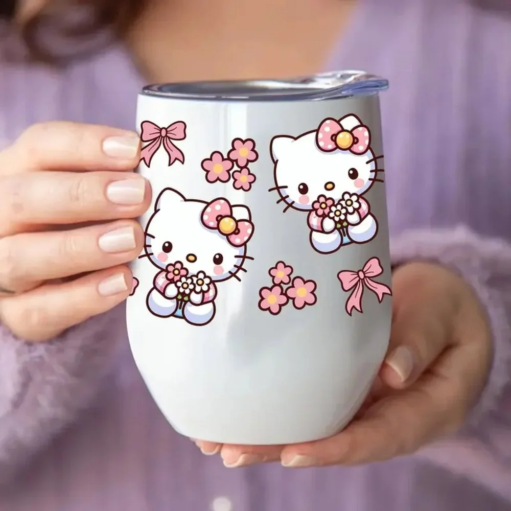 #TUM52 Hello Kitty 12oz Insulated Stainless Steel Mug with Lid , BPA-Free - Picture 3 of 4